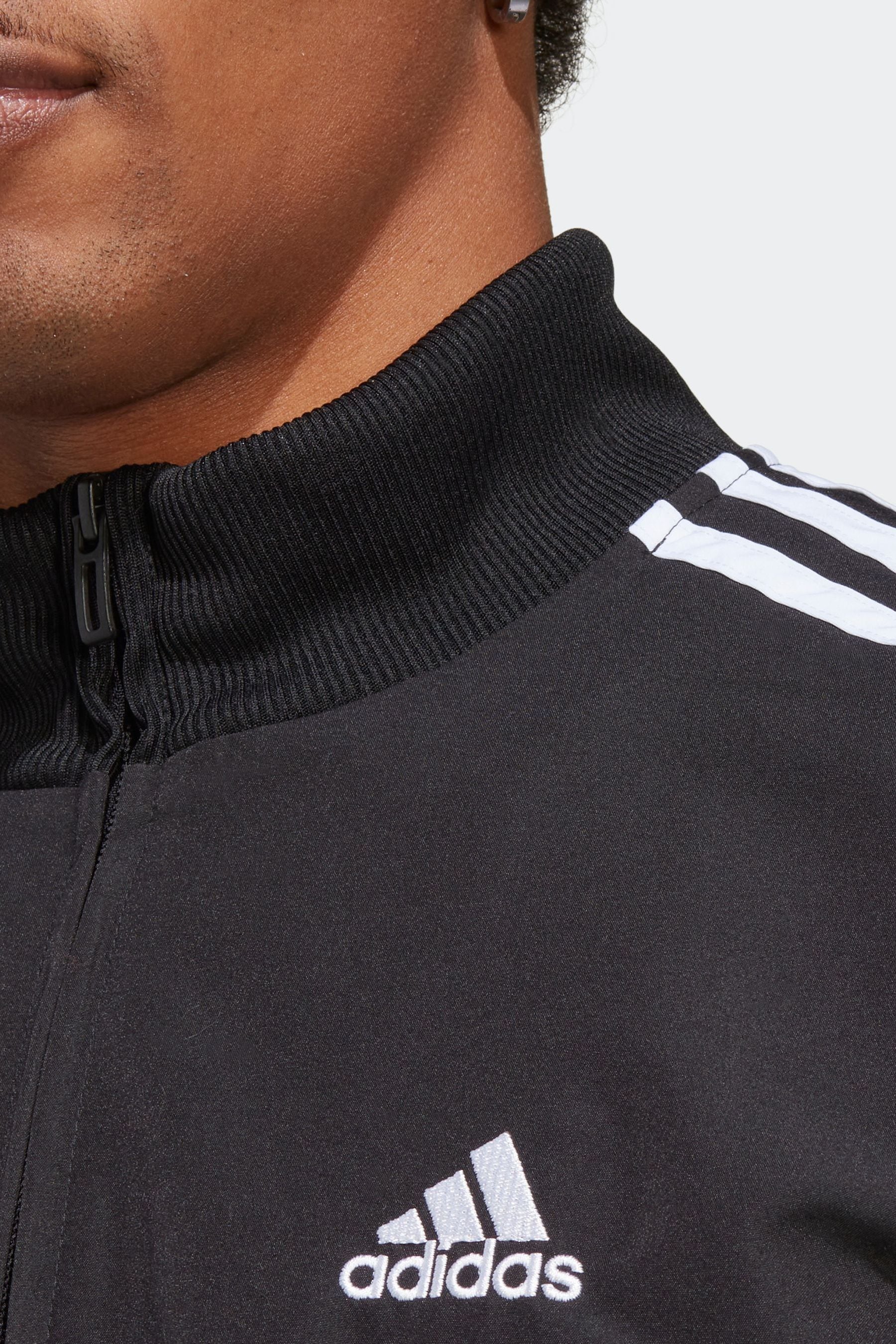 Buy adidas Black 3 Stripes Woven Tracksuit from the Next UK online shop