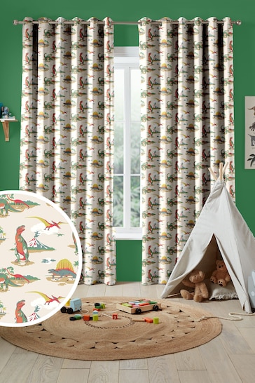 Cath Kidston Multi Kids Dino Made To Measure Curtains