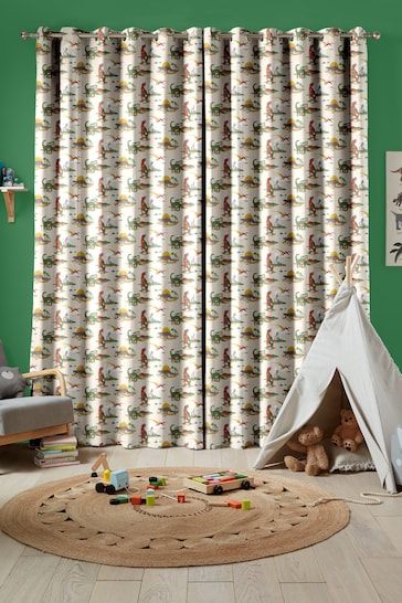 Cath Kidston Multi Kids Dino Made To Measure Curtains