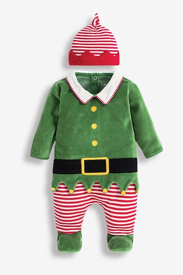 JoJo Maman Bébé Red 2-Piece Baby Elf Outfit Set