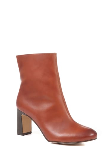 Jones Bootmaker Letty Heeled Leather Ankle Boots