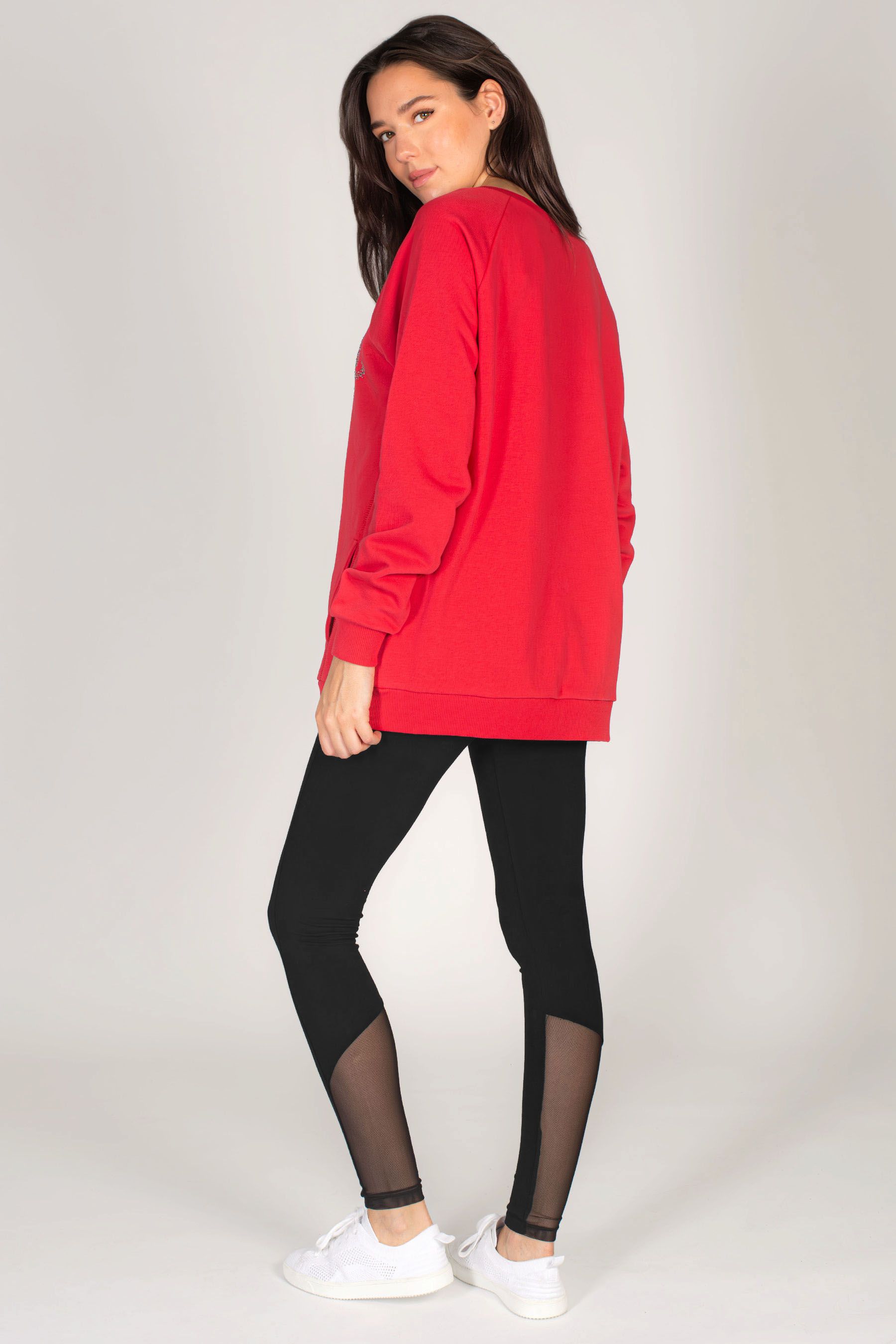 Womens oversized red sweater new arrivals