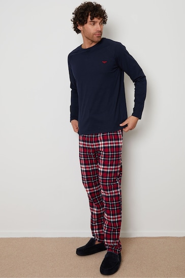 Threadbare Blue Cotton Pyjama Set