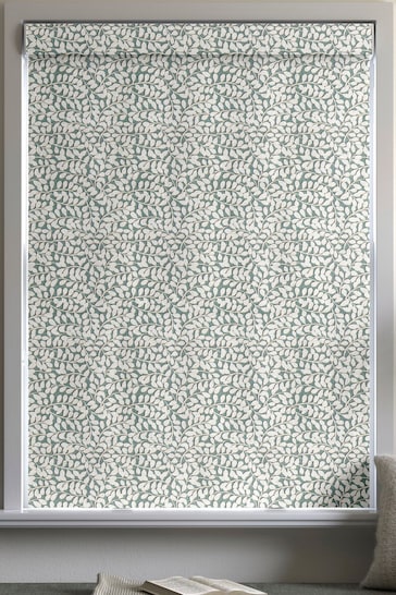 Green Wilbur Made To Measure Roman 100% Cotton Blinds