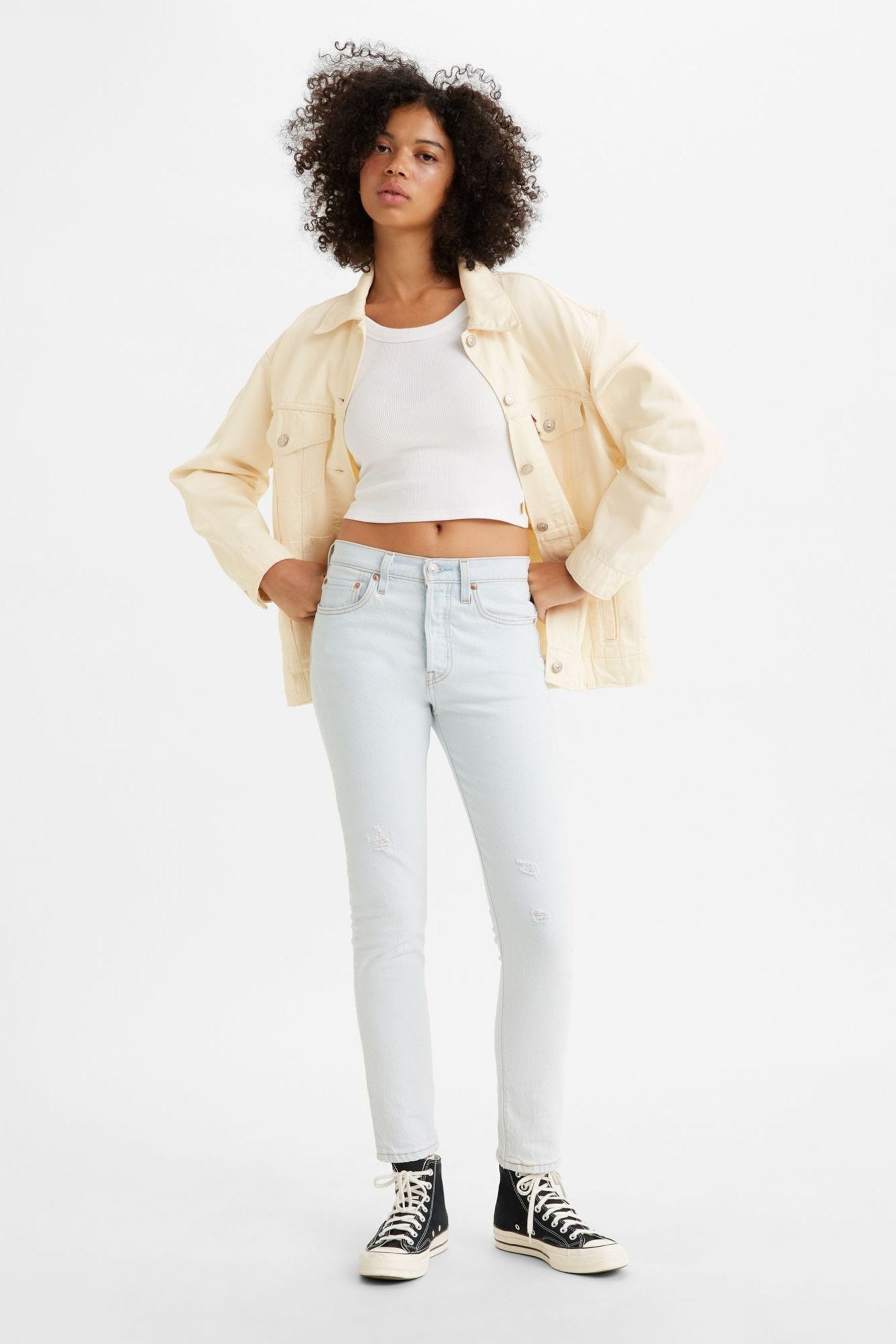 White sales skinny levis