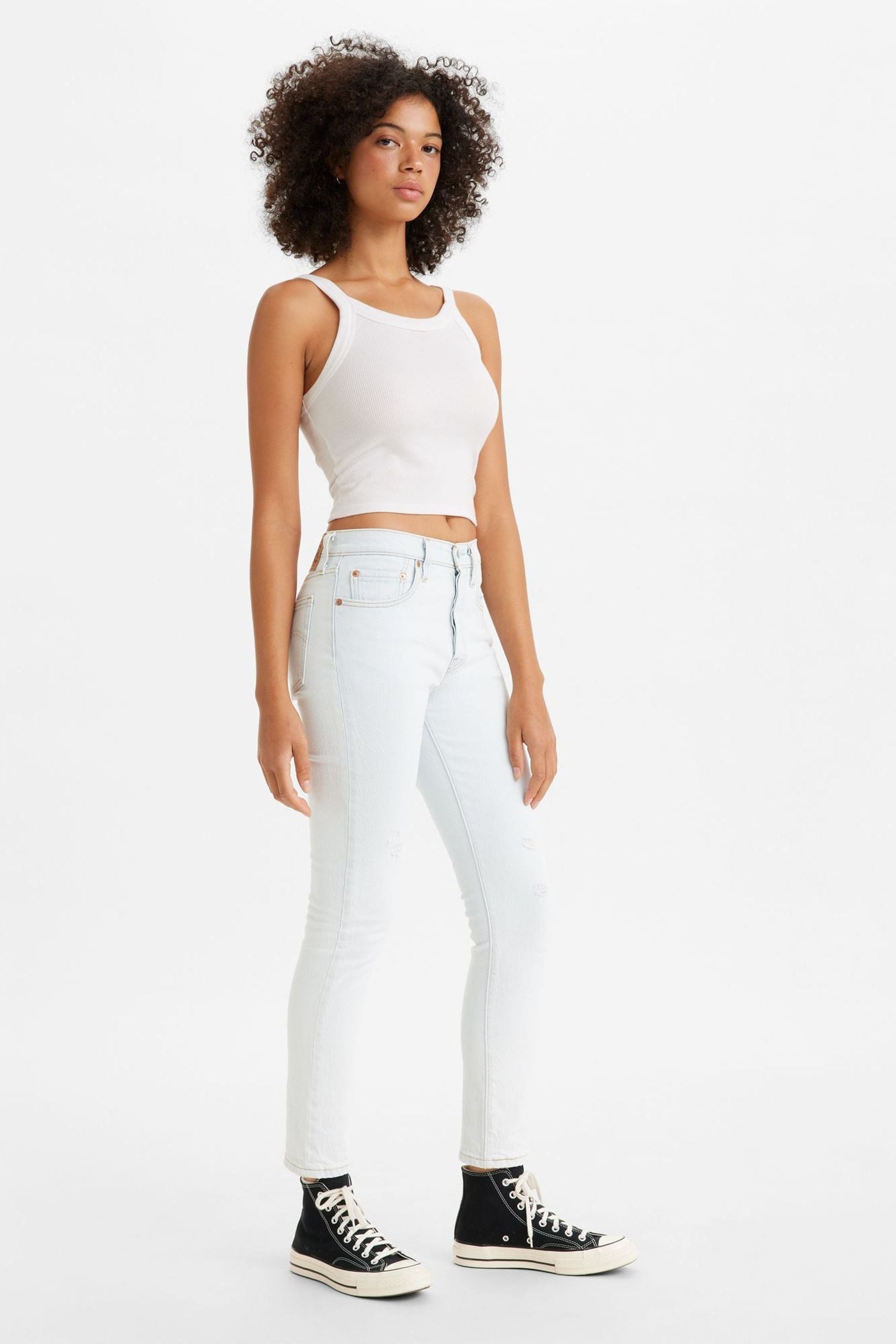Levi s White 501 Youth Skinny Jeans