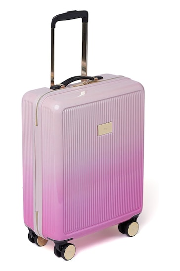 Dune London Pink Dip Dye Olive Cabin Suitcase