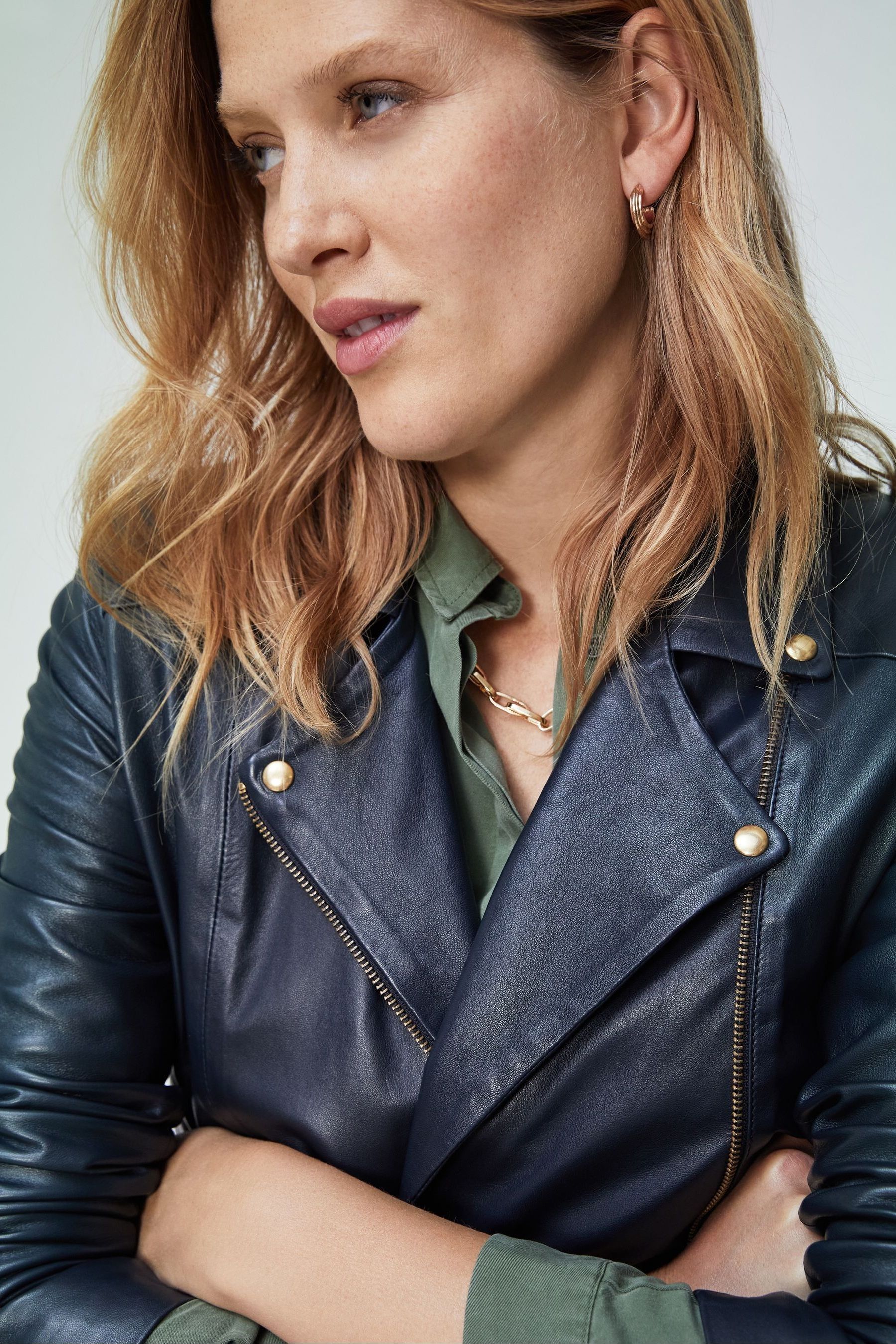 Baukjen leather discount jacket