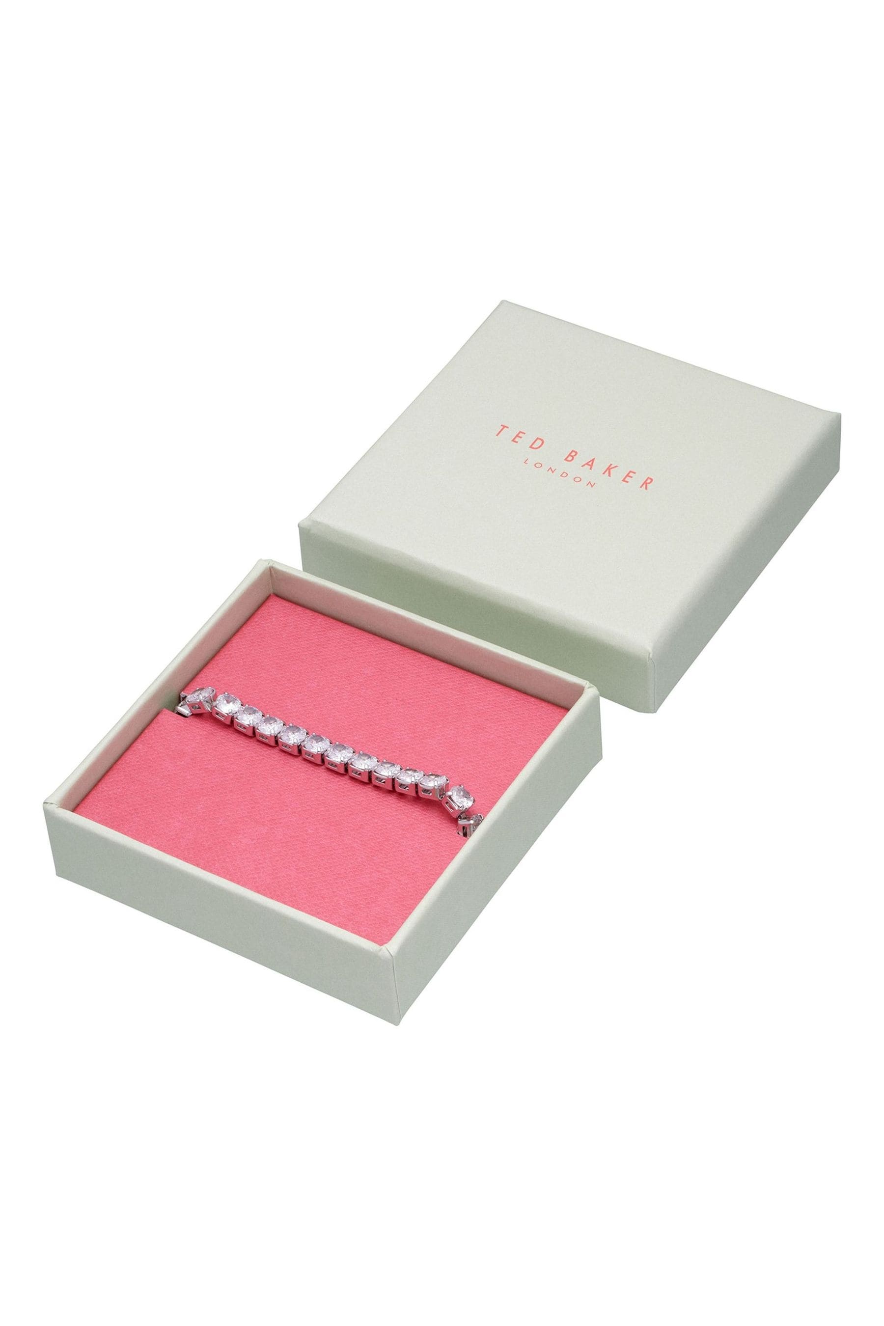 Buy Ted Baker Silver Tone MELRAH Crystal Adjustable Tennis Bracelet For Women from the Next UK online shop