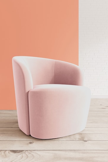 Swoon Easy Velvet Blush Pink Ritz Chair