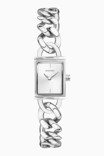 Sekonda Ladies Silver Tone Chain Bracelet Watch