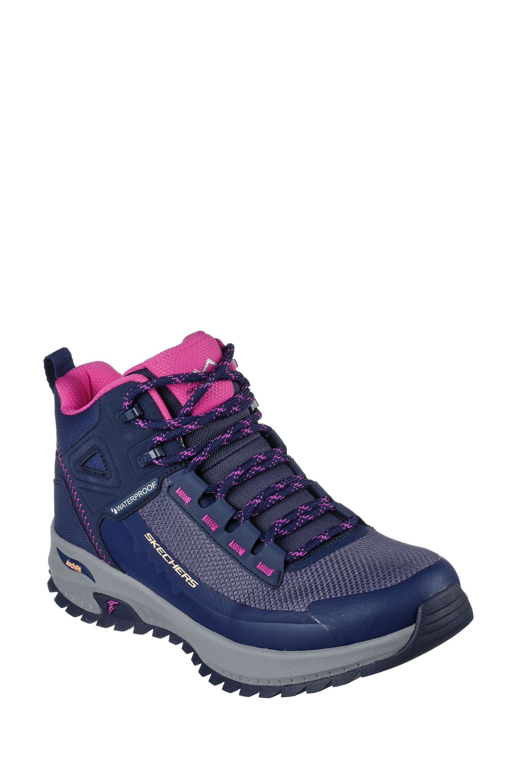 Blue skechers boots on sale
