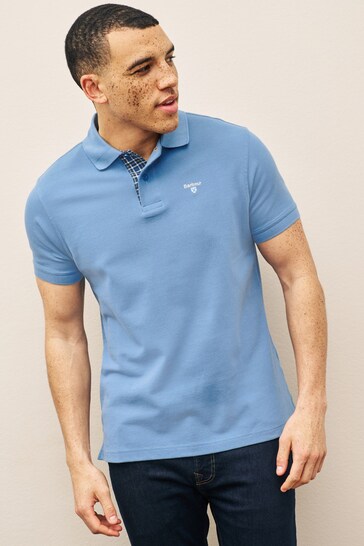 Barbour® Force Blue Classic Pique Polo Shirt