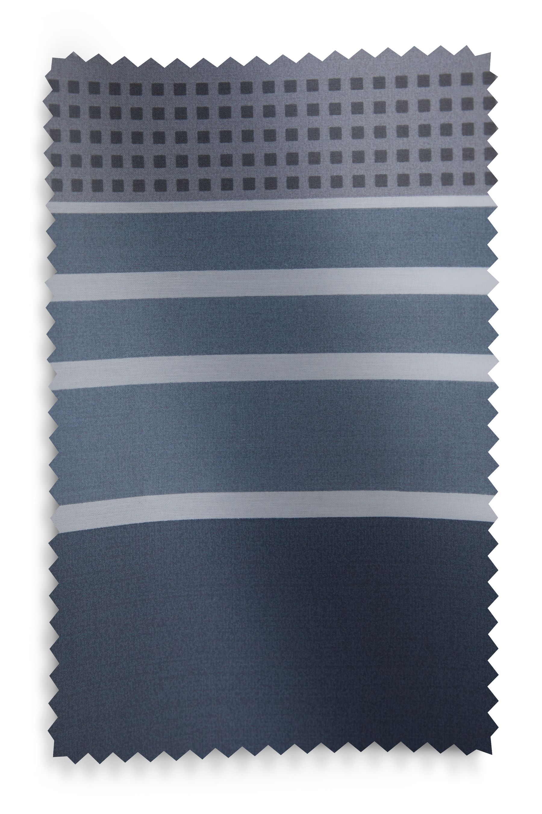 Blue Stripe Blackout Eyelet Curtains