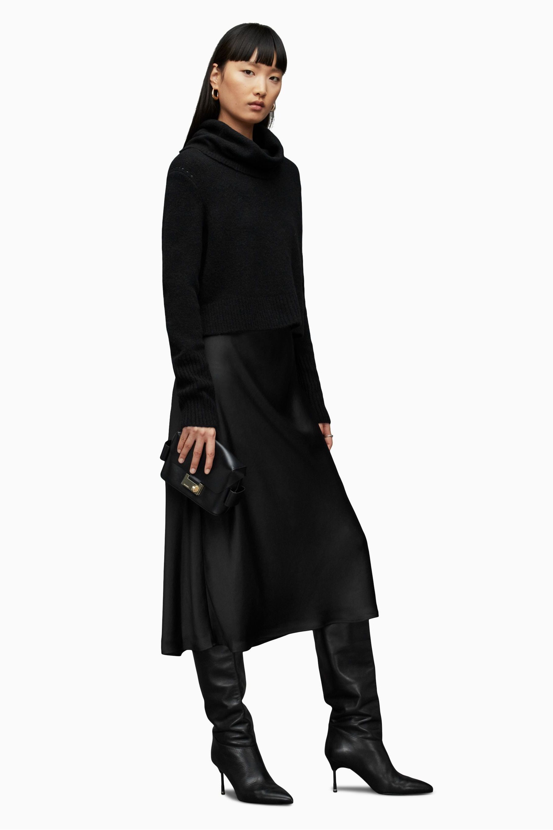 All saints kowlo roll neck dress shop