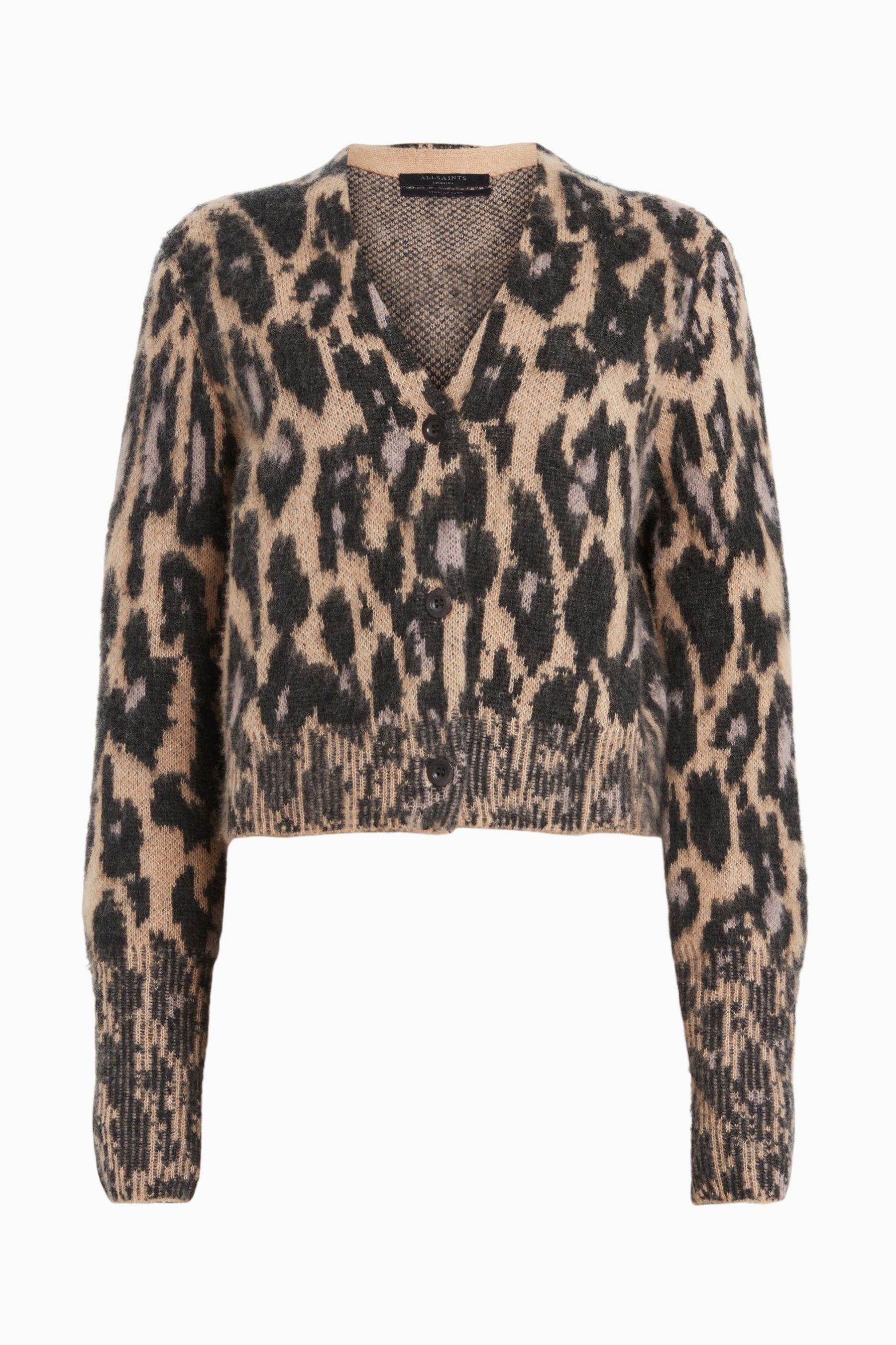 All saints leopard cardigan clearance