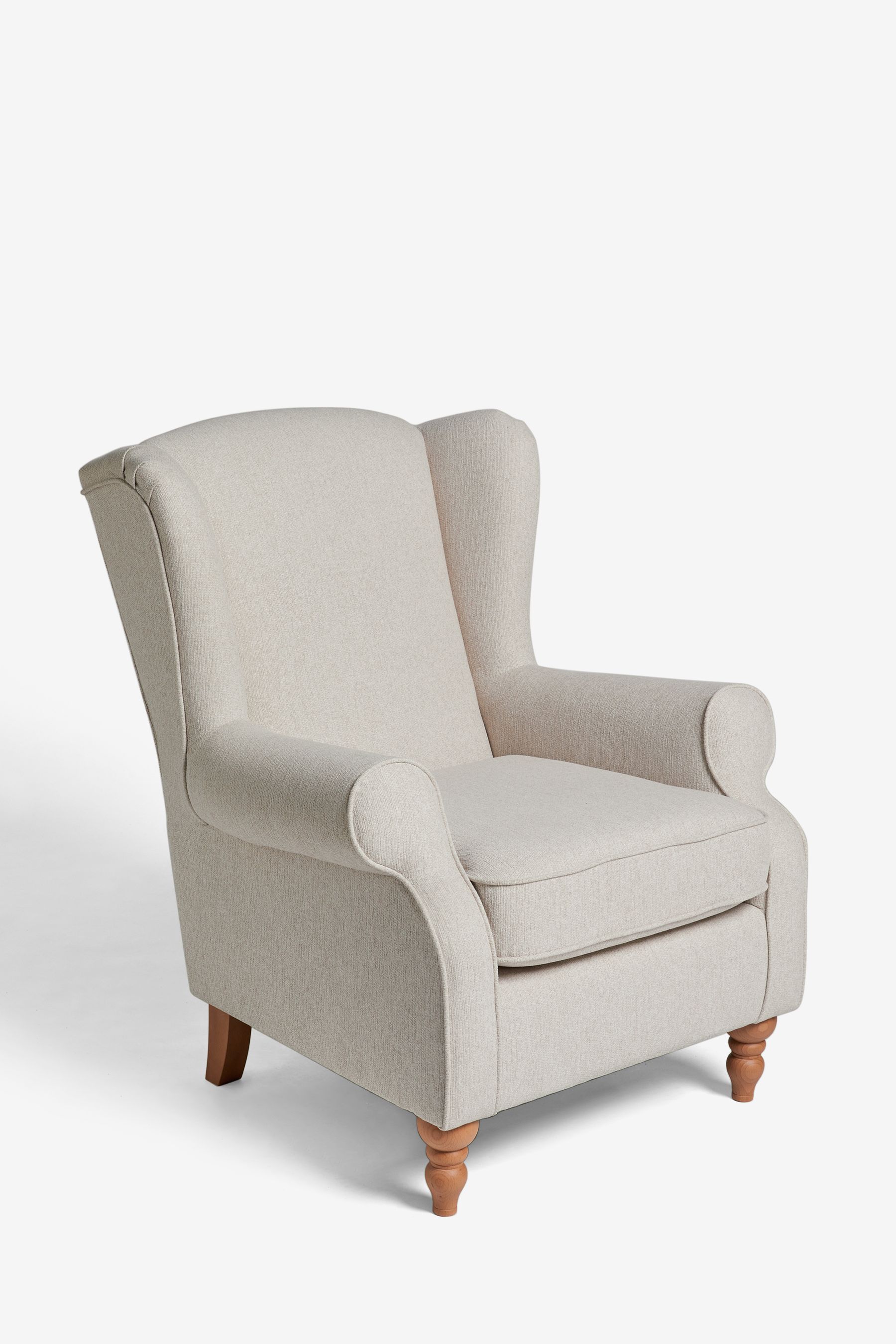 Natural wingback deals chair