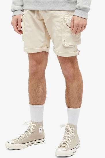Buy Alpha Industries White Jet Steam Crew Shorts from the Next UK online  shop