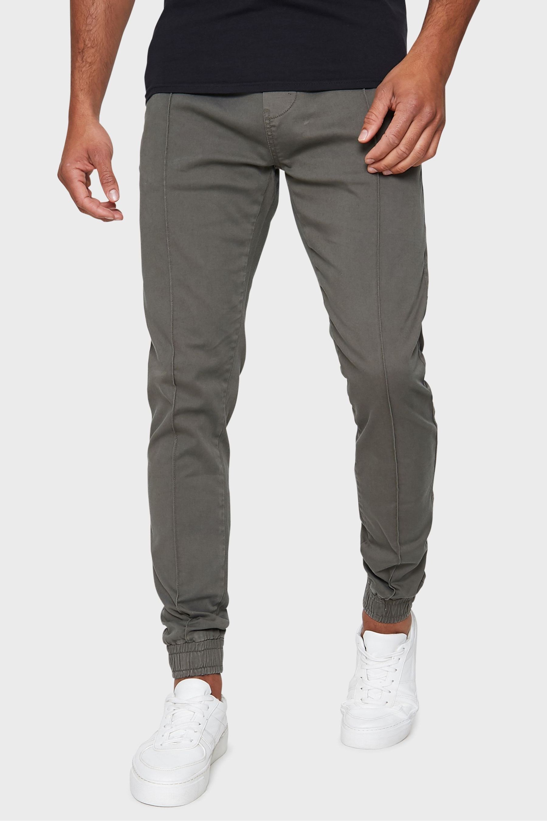 Mens slim fit casual trousers outlet