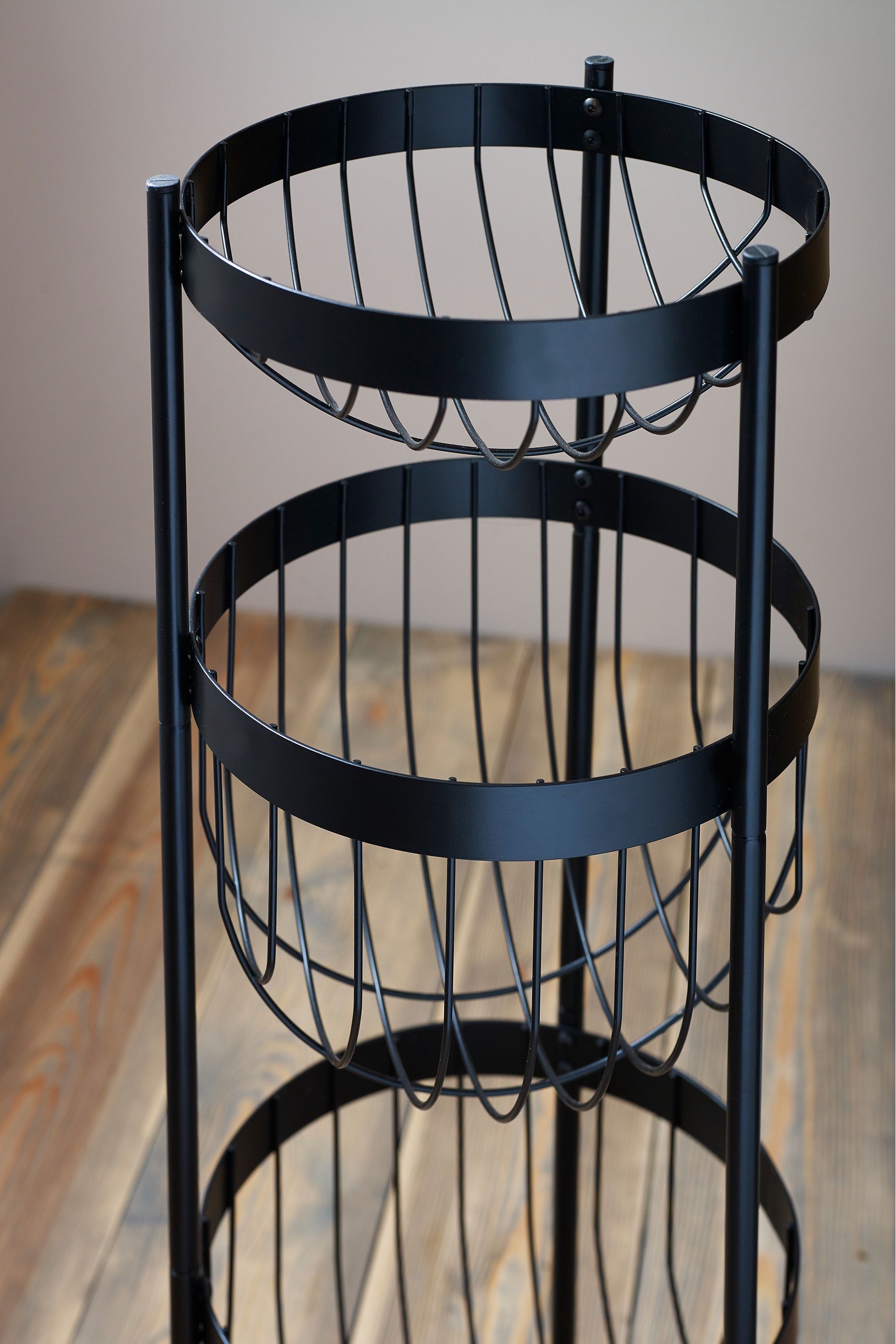 Buy Black Bronx Fruit Vegetable Storage Baskets Stand from the