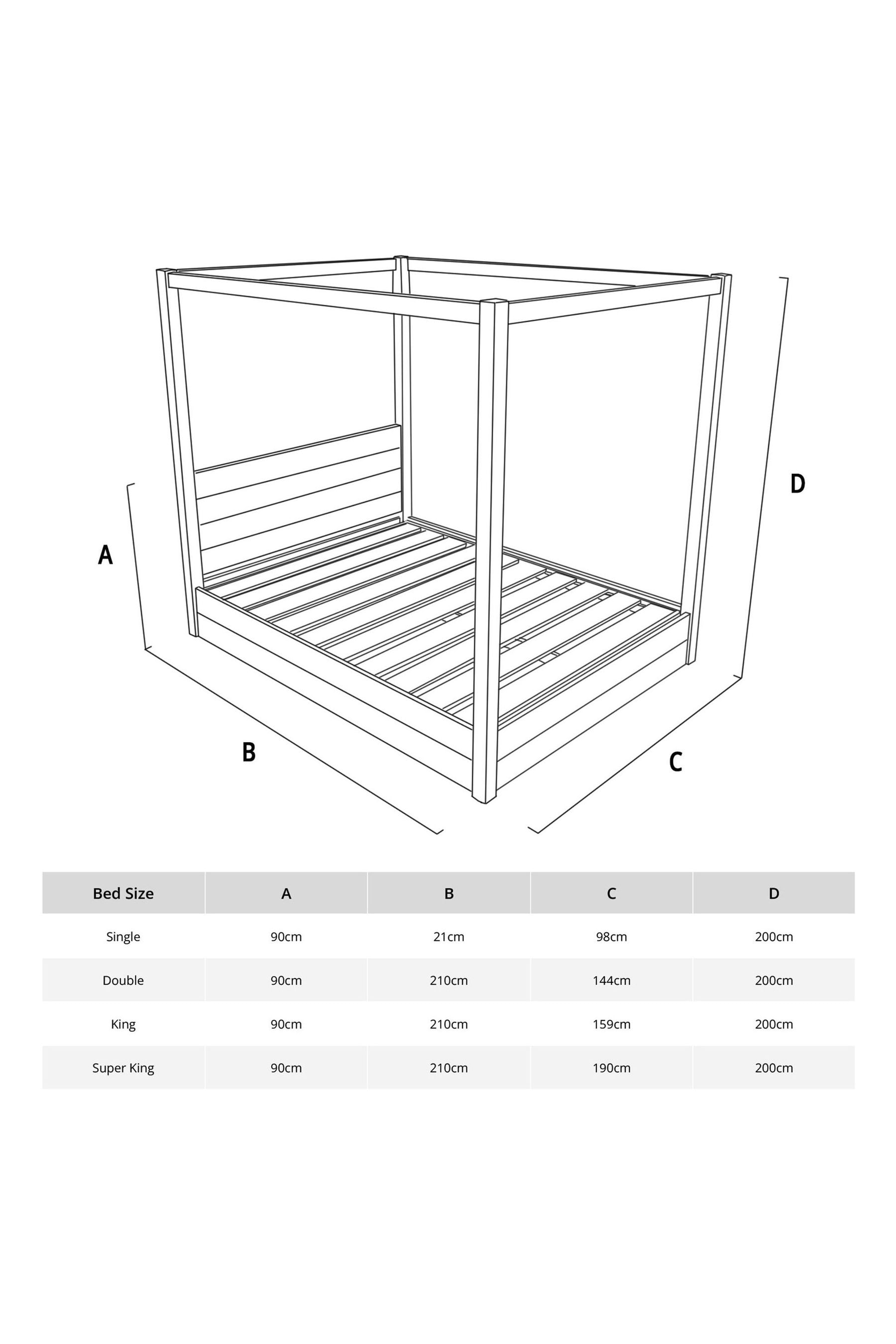 Four poster bed clearance next