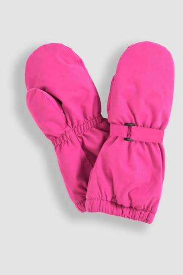 JoJo Maman Bébé Fuchsia Waterproof Fleece Lined Mittens Gloves