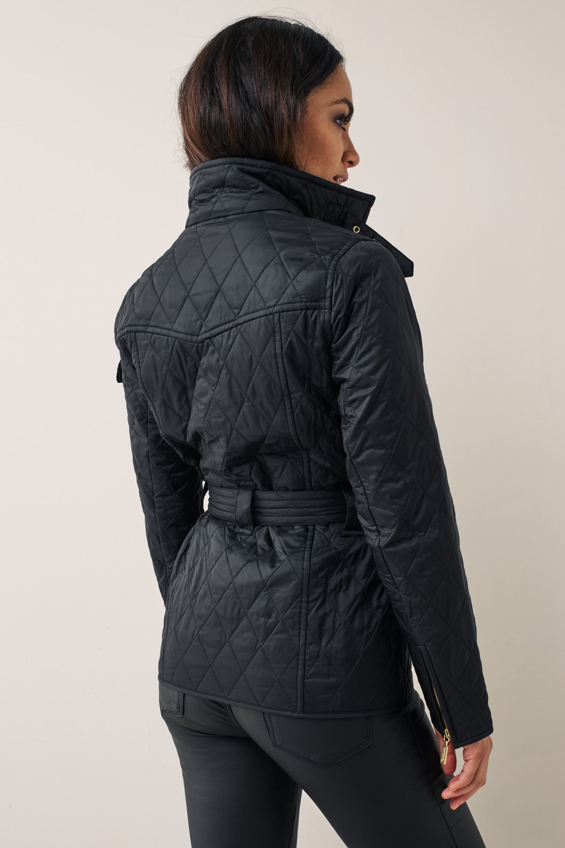 Buy Barbour International Black Polar Quilted Jacket from the Next UK online shop
