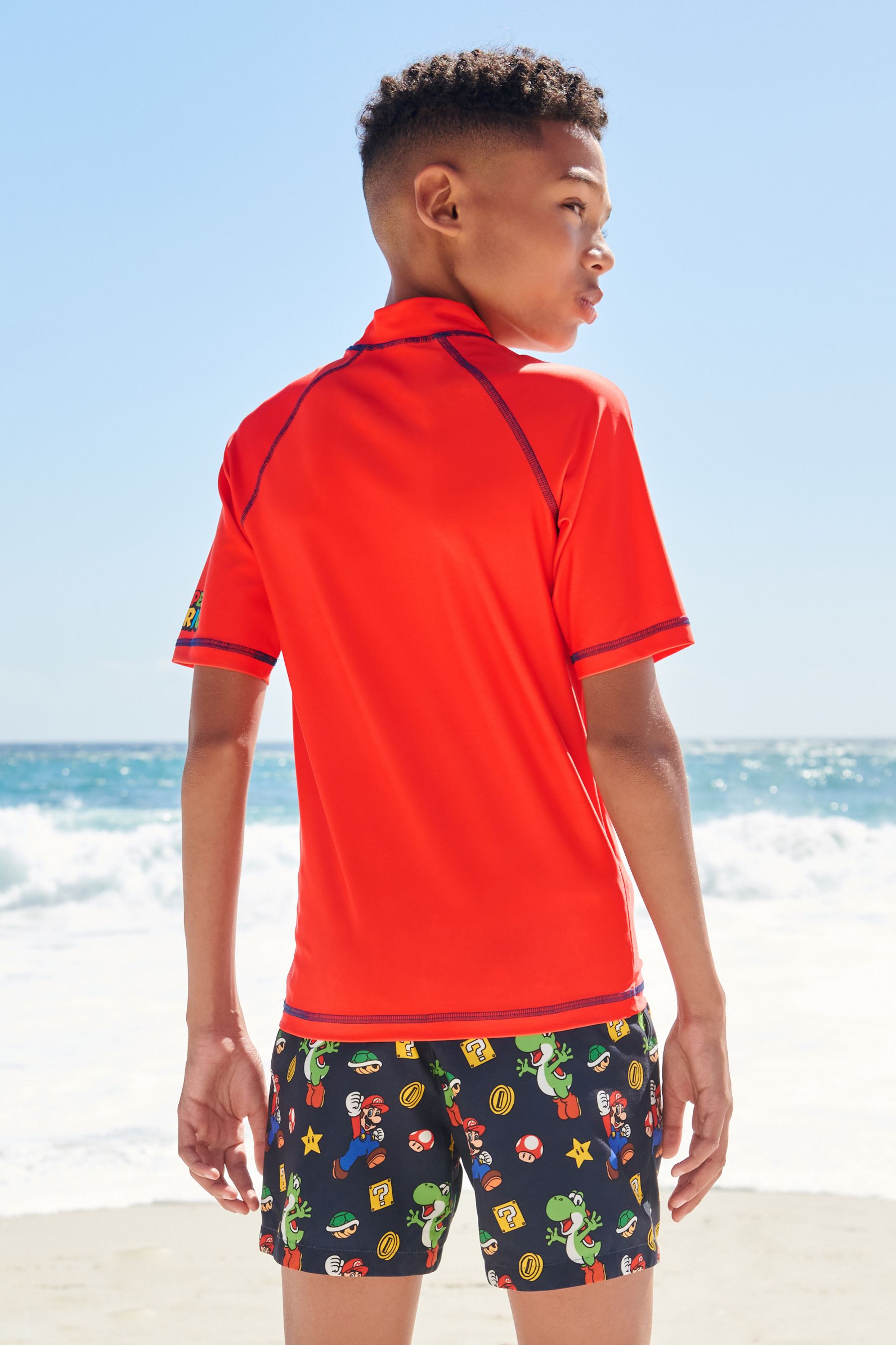 Boys red rash best sale vest