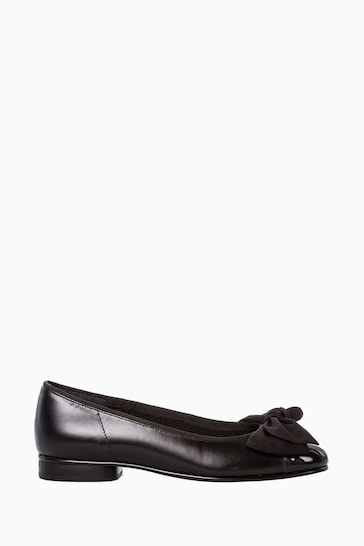 Gabor Amy Patent Leather Black Dress Court Shoes