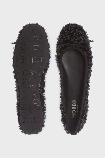 Hobbs Hattie Black Ballerina Shoes