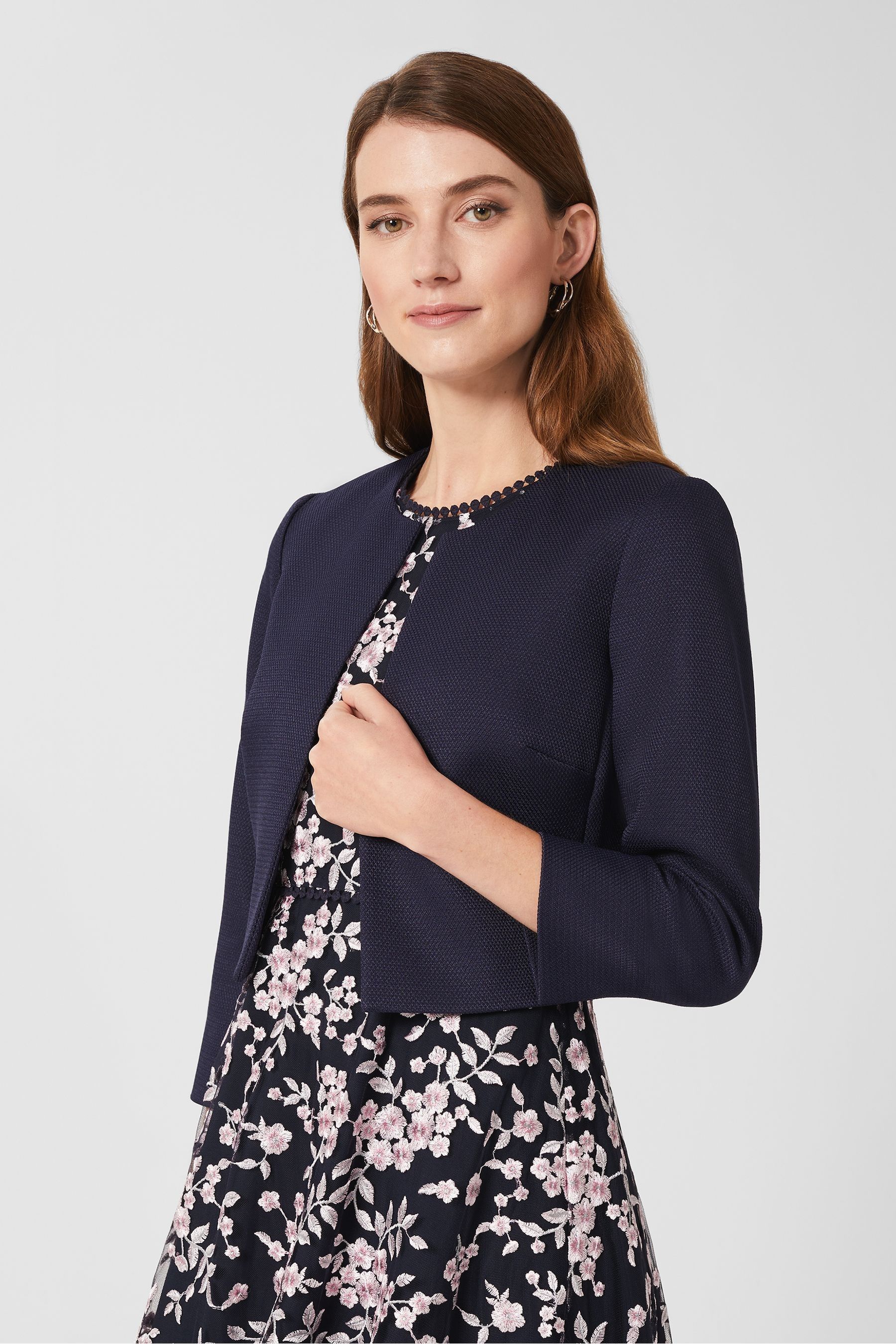 Hobbs elize jacket navy hotsell
