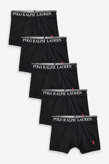 Polo Ralph Lauren Boys Cotton Stretch Logo Boxers 5 Pack