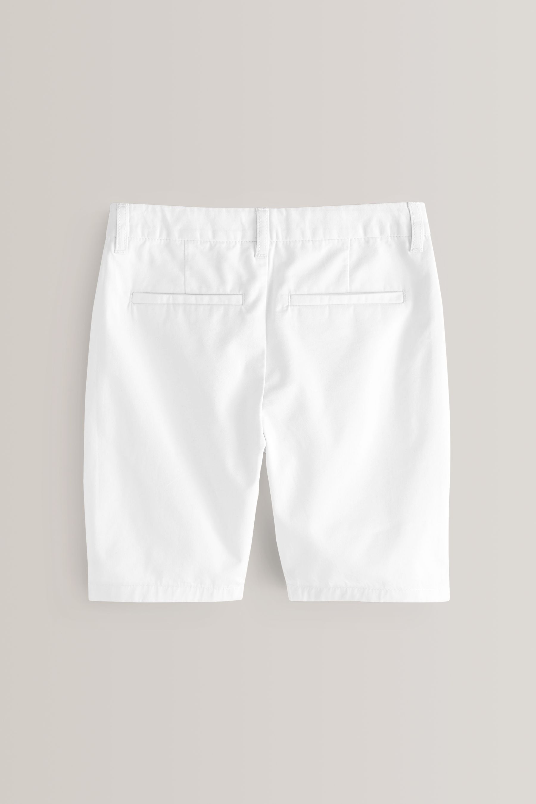 White 100 Cotton Chino Shorts 3 16yrs