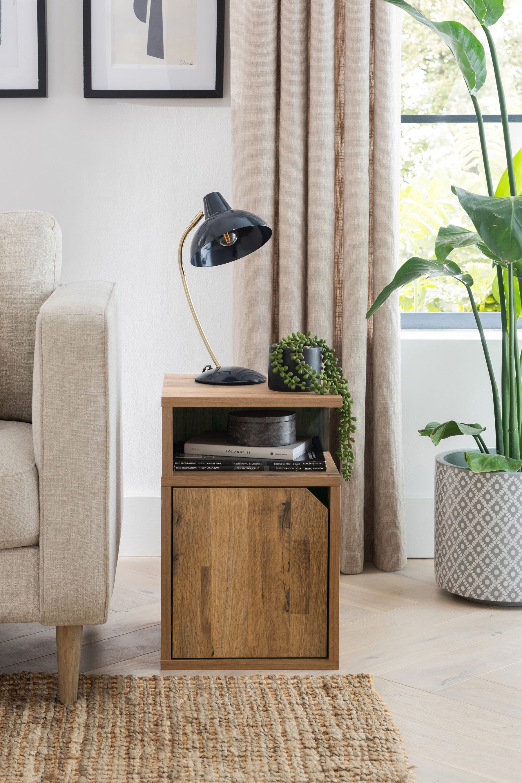 Next bronx top bedside table
