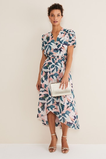 Phase Eight Natural Averie Floral Dress