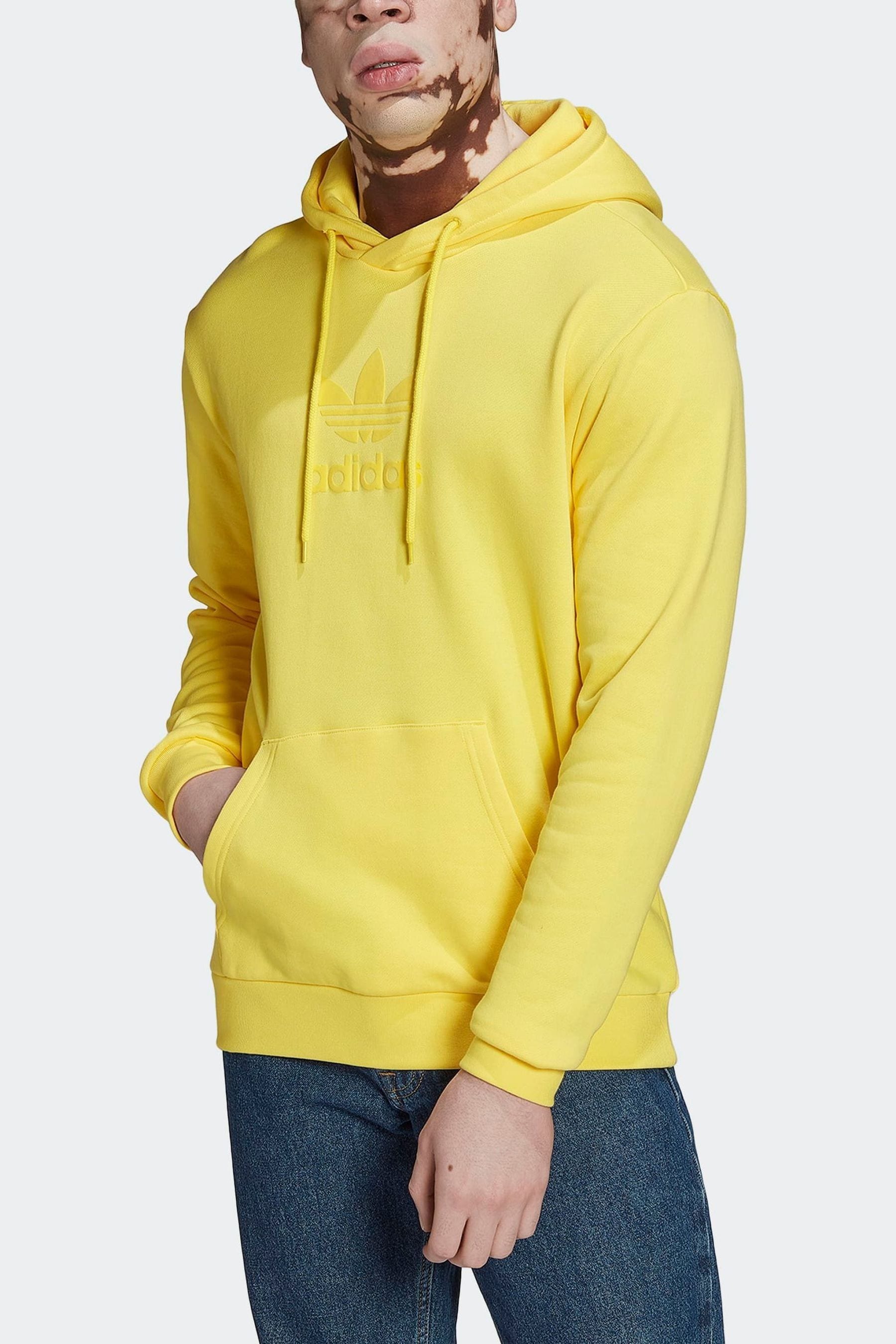 Adidas trefoil sweatshirt yellow top
