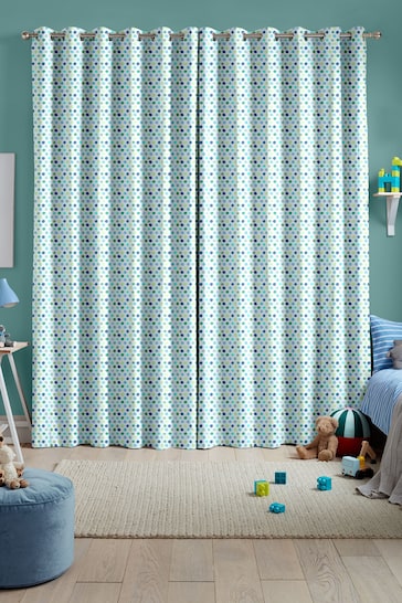 Voyage Lagoon Kids Dotty Made To Measure Curtains
