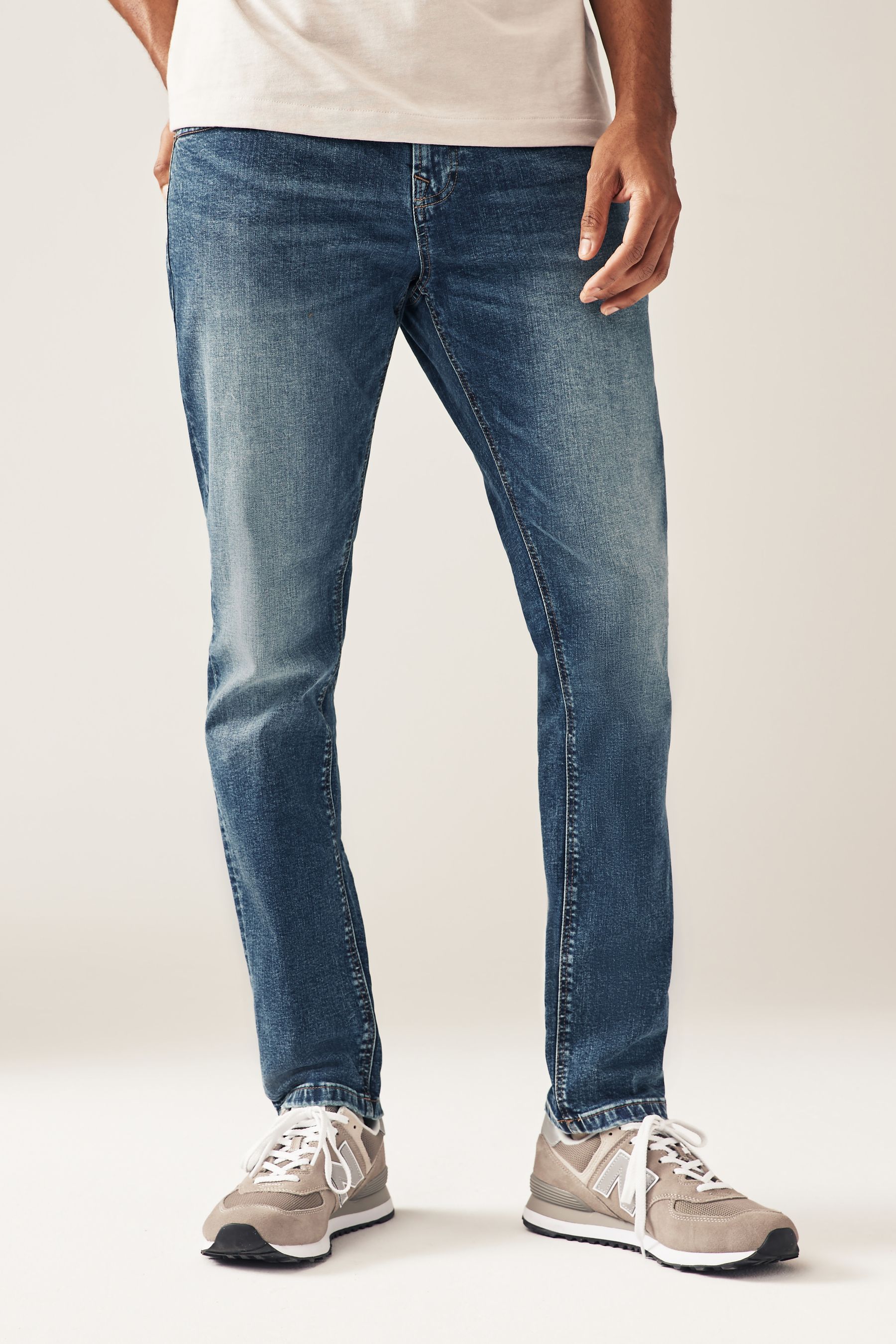 Blue Wash Skinny Classic Stretch Jeans