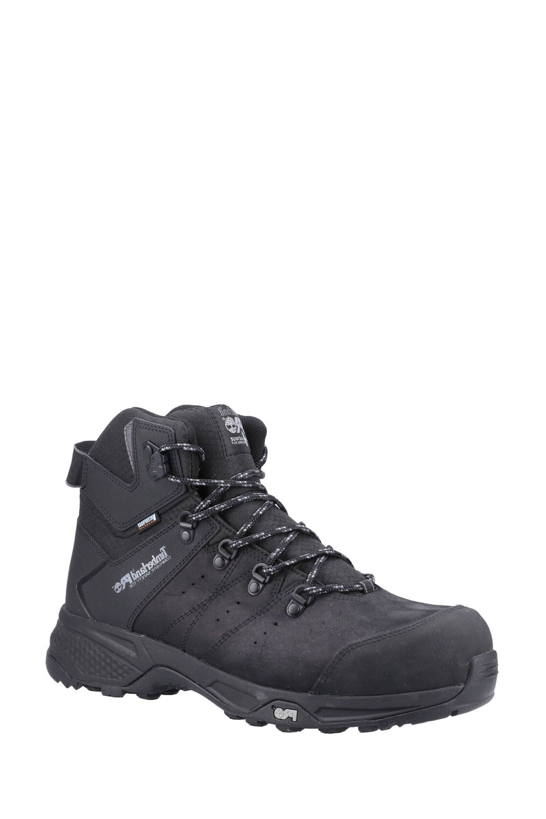 Timberland black store work shoes