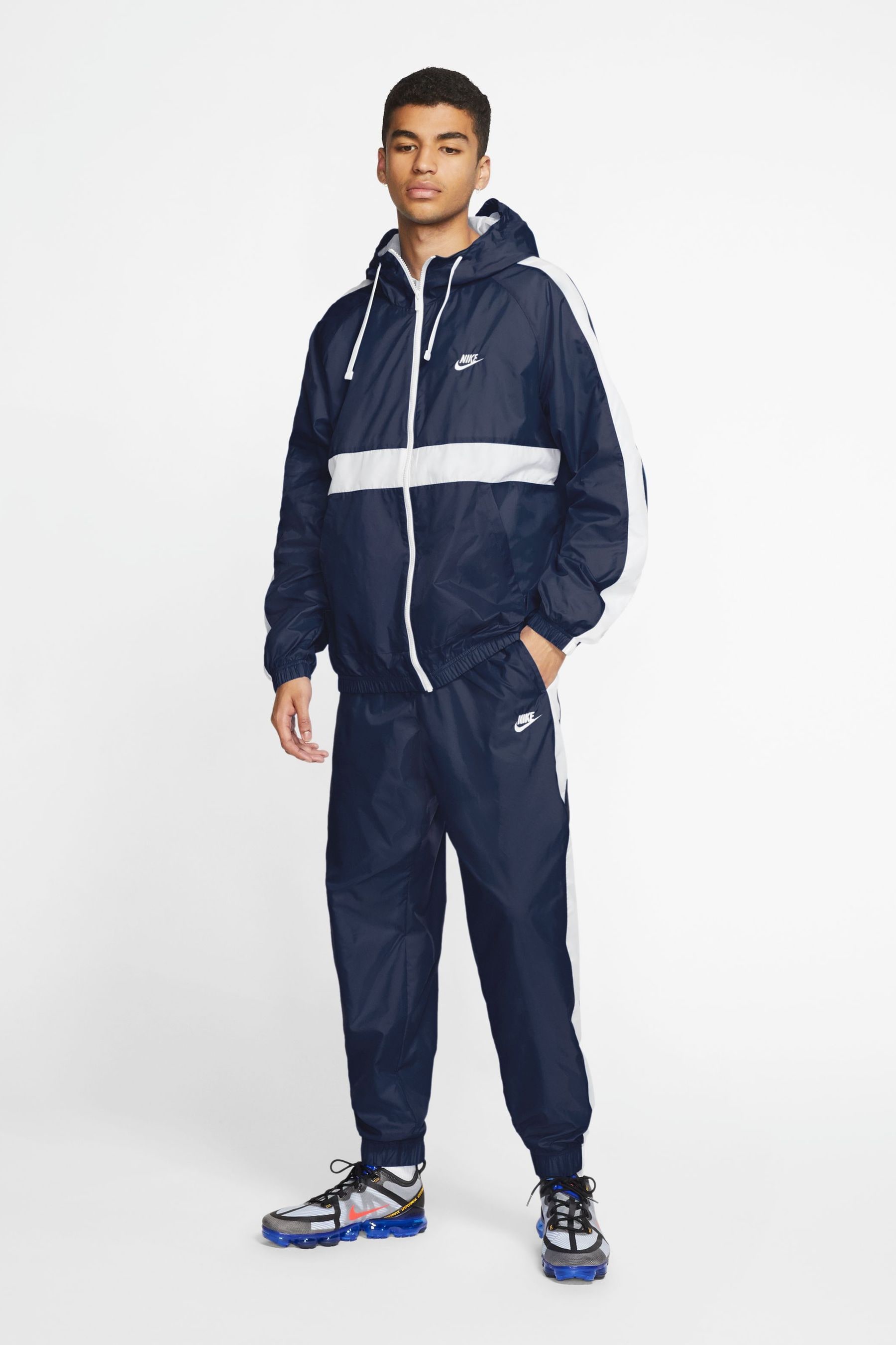 Nike hoxton 2025 woven tracksuit blue