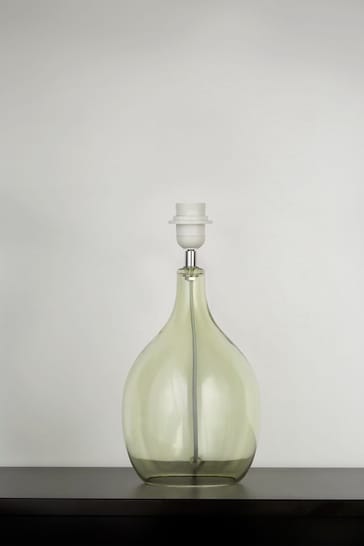 Searchlight Green Decant Glass Bottle Table Lamp Base