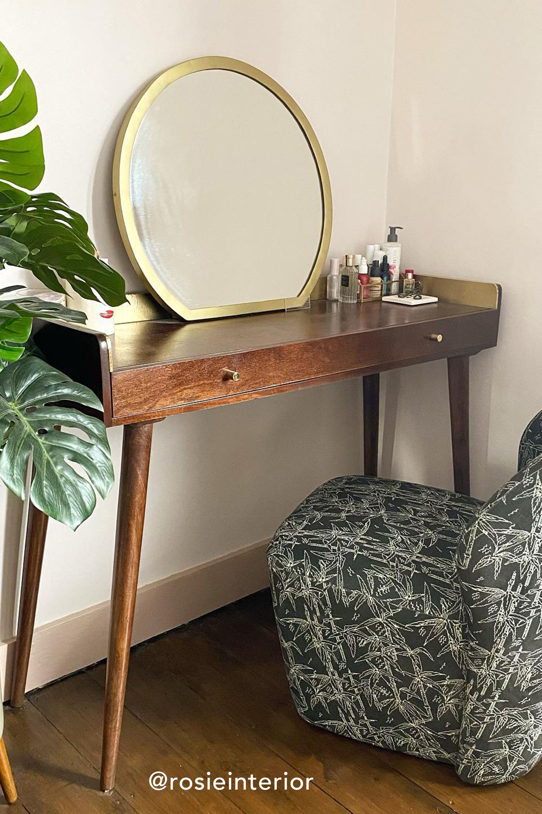Swoon Light Brown Fresco Console Dressing Table