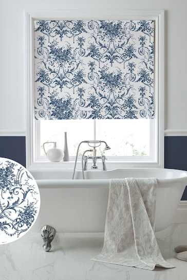 Laura Ashley Midnight Tuileries Made To Measure Roman Blinds