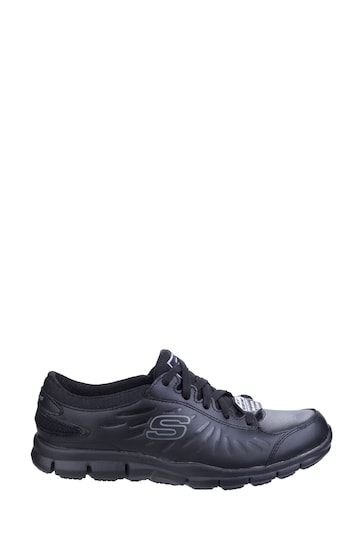Skechers Black Eldred Occupational Shoes