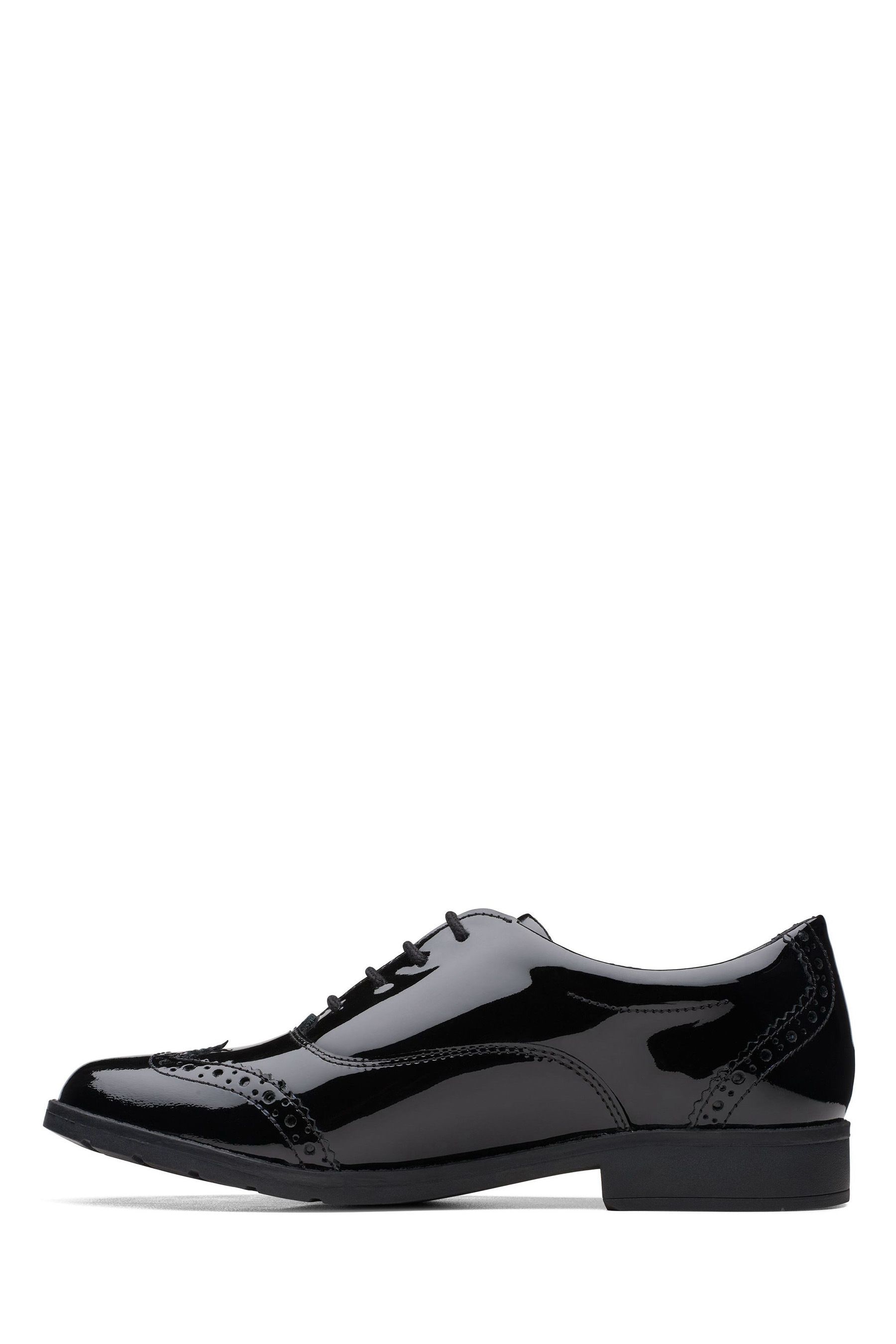 Buy Clarks Black Patent Multi Fit Leather Aubrie Tap Shoes from the Next UK online shop