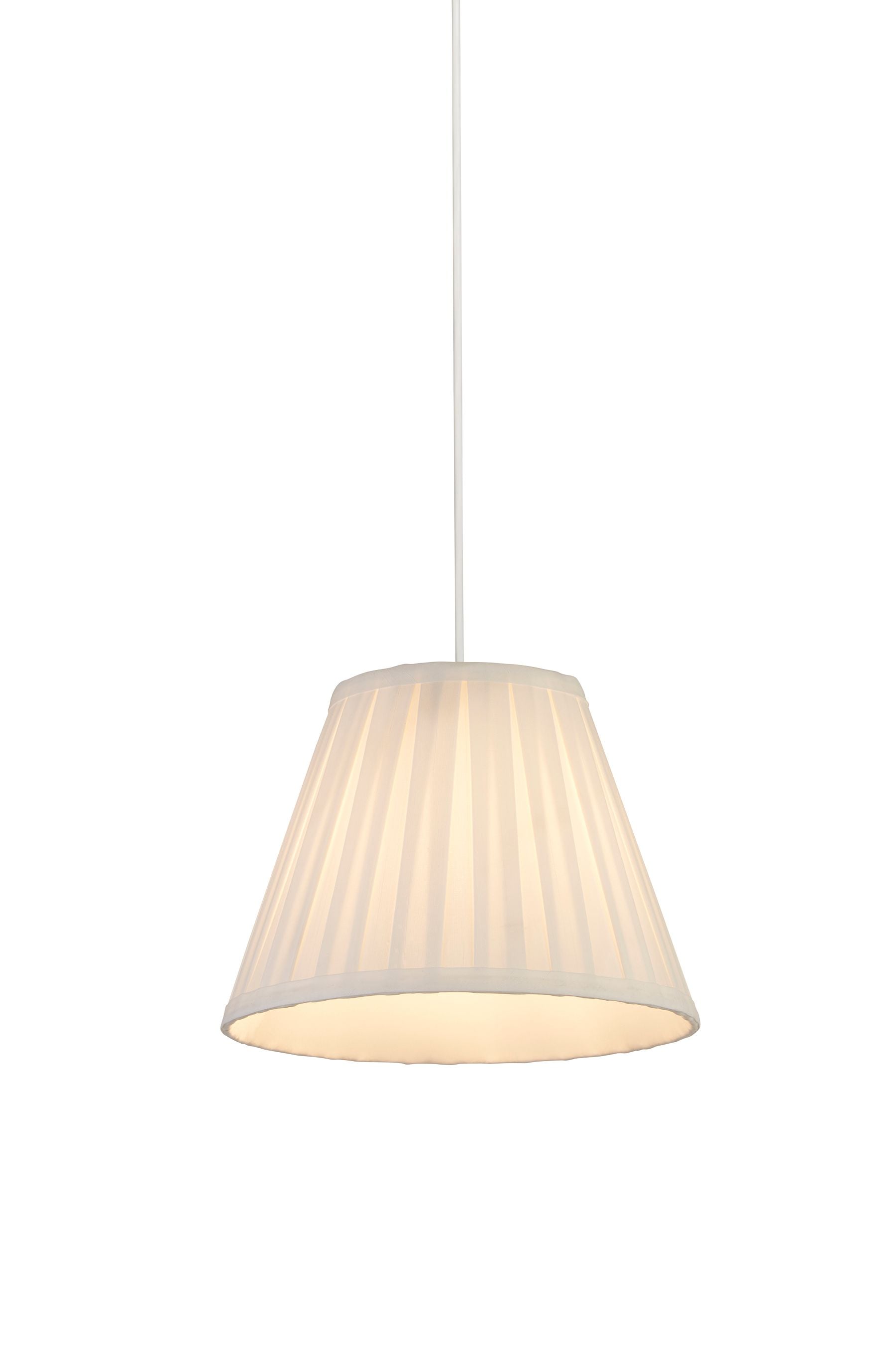Cream pleated lamp shade deals