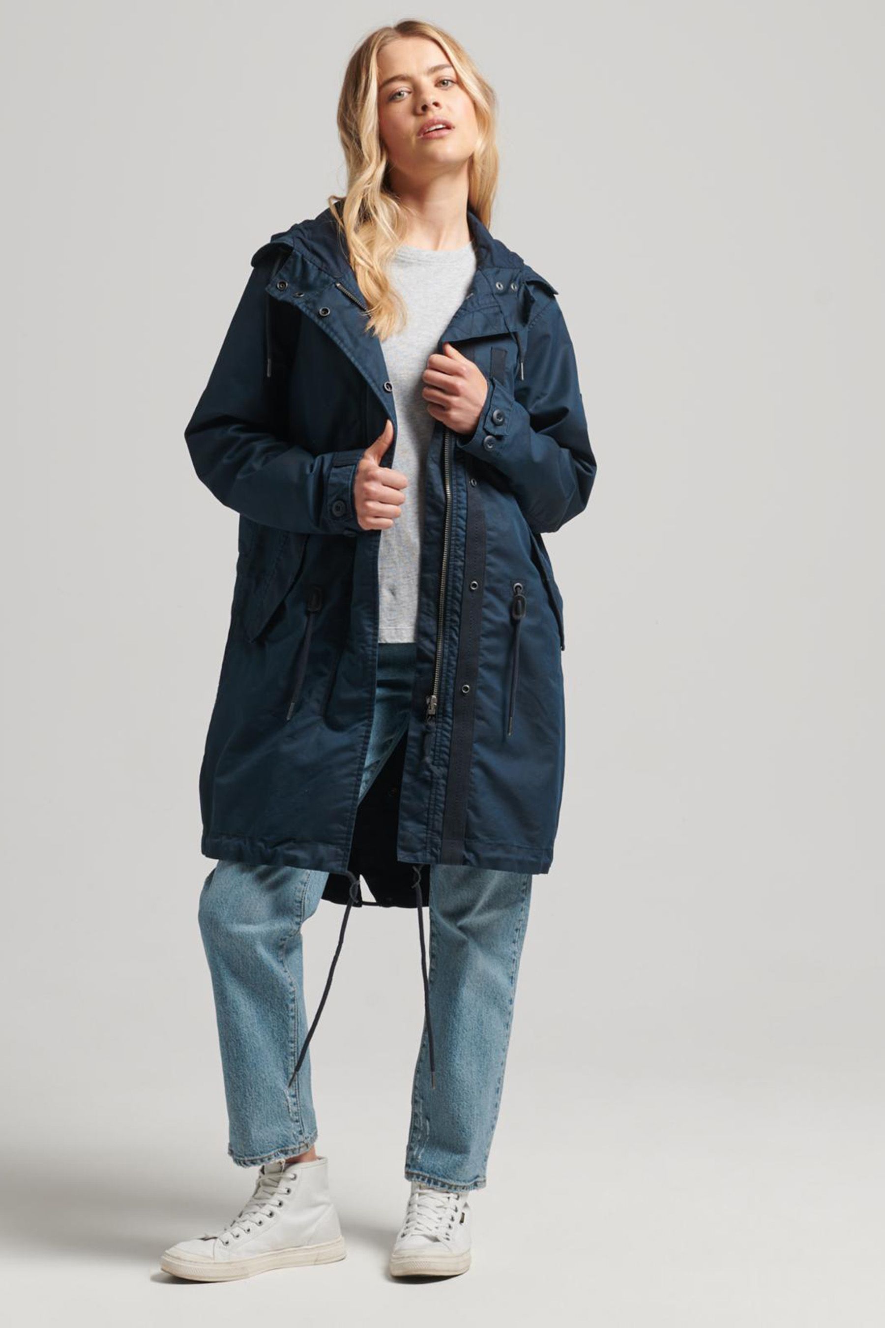 Superdry Navy Vintage Field Parka