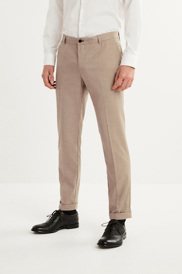 Stone Natural Skinny Smart Trousers