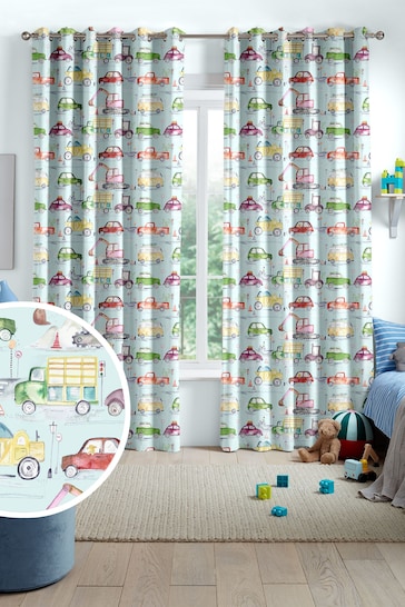 Voyage Dusk Traffic Jam Made To Measure Curtains