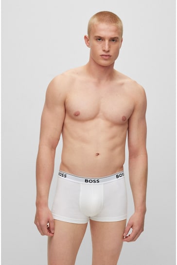 BOSS White Power Boxer 3 Pack